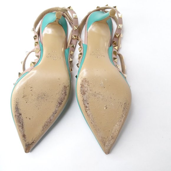 VALENTINO Nappa Leather Rockstud Ankle TStrap Pump - Picture 12 of 16
